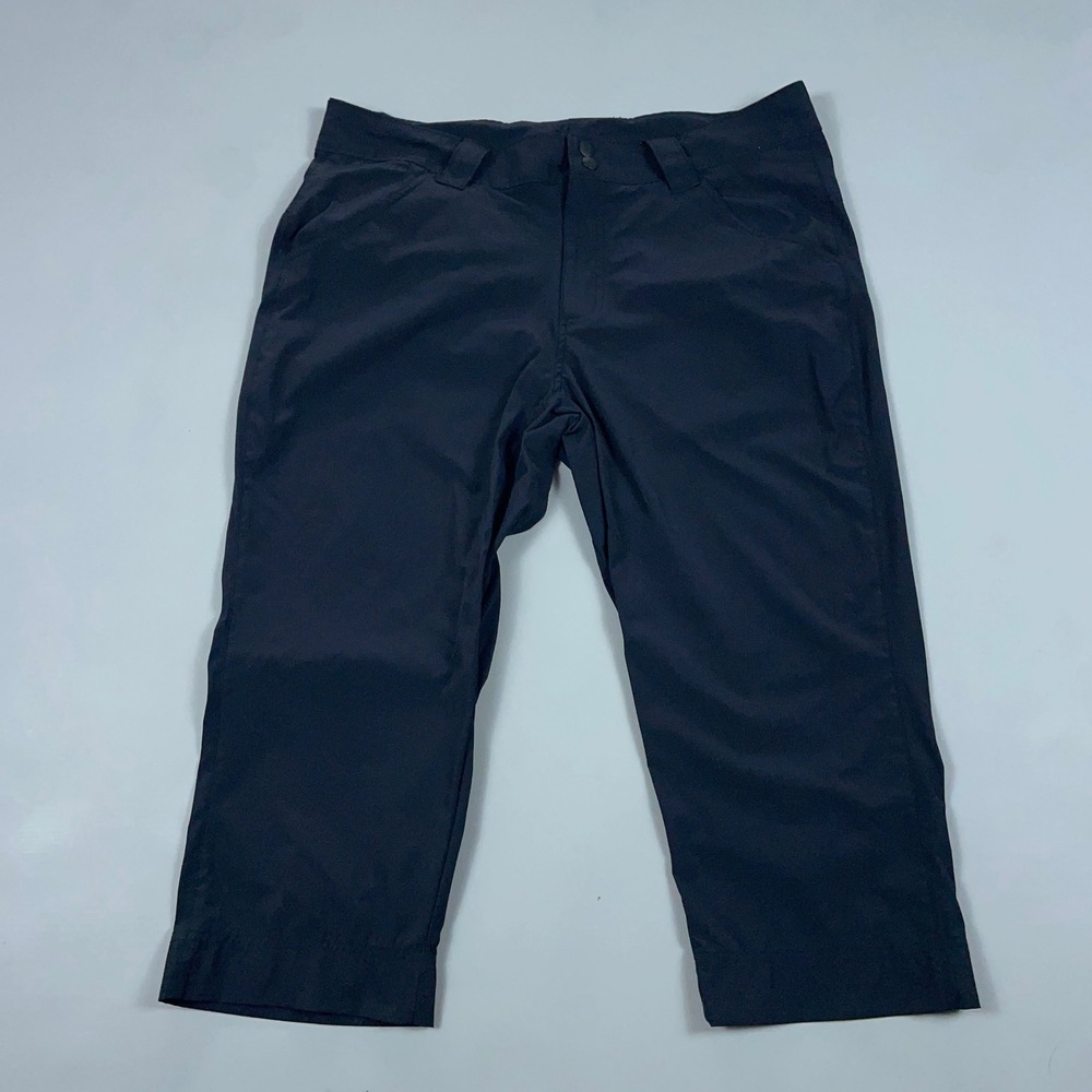 Columbia PFG Womens Capri Pants Black Outdoor Hiking Fishing Size 16